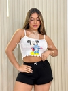 Ondinha slim Mickey Stitch - preto