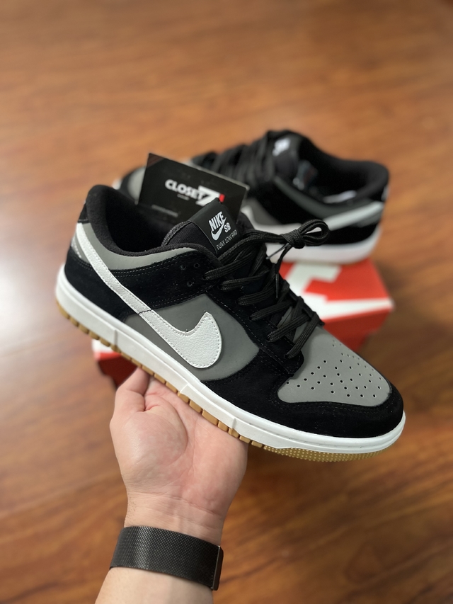 Tênis Nk Sb Dunk Low Unissex Preto/branco/cinza