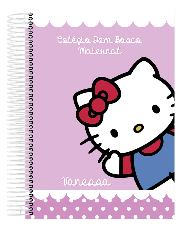 CADERNO REFIL P/ FICHARIO UNIV. 80FLS HELLO KITTY - Livraria Concorde