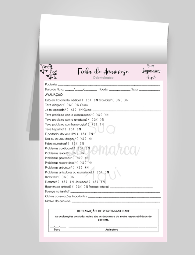 Anamnese, PDF, Dentista