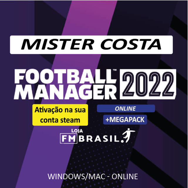 Football Manager 2022 Steam Original Online + Megapack (Mister Costa)