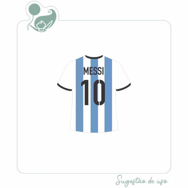 Pin em Camiseta de messi