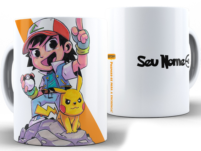 Caneca Gengar Pokémon 325ml Porcelana Preto + Caixa Brinde