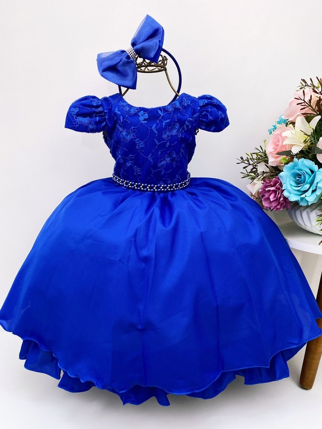 Vestidos infantil azul sales royal