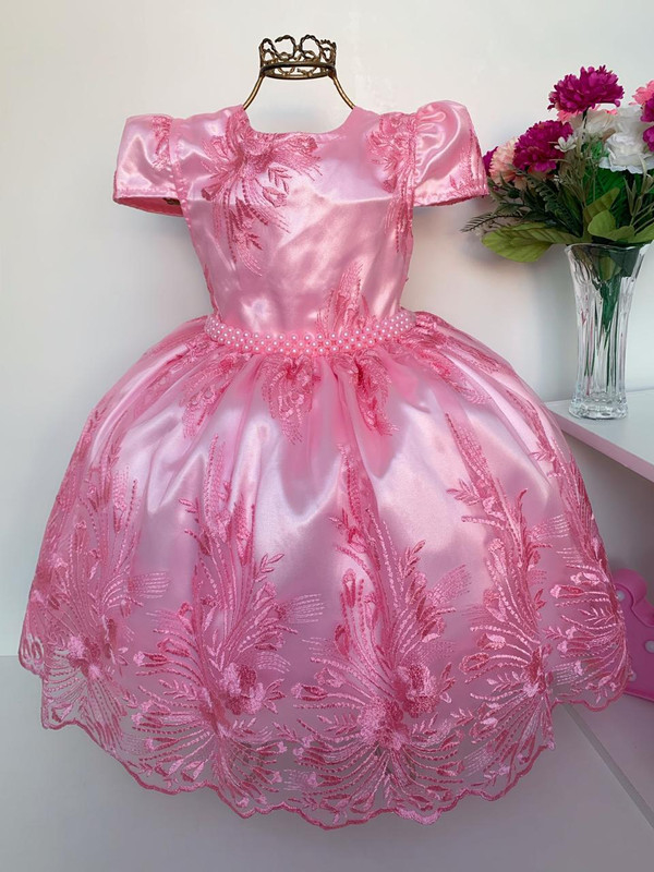 Vestido Infantil Princesa Realeza de Luxo