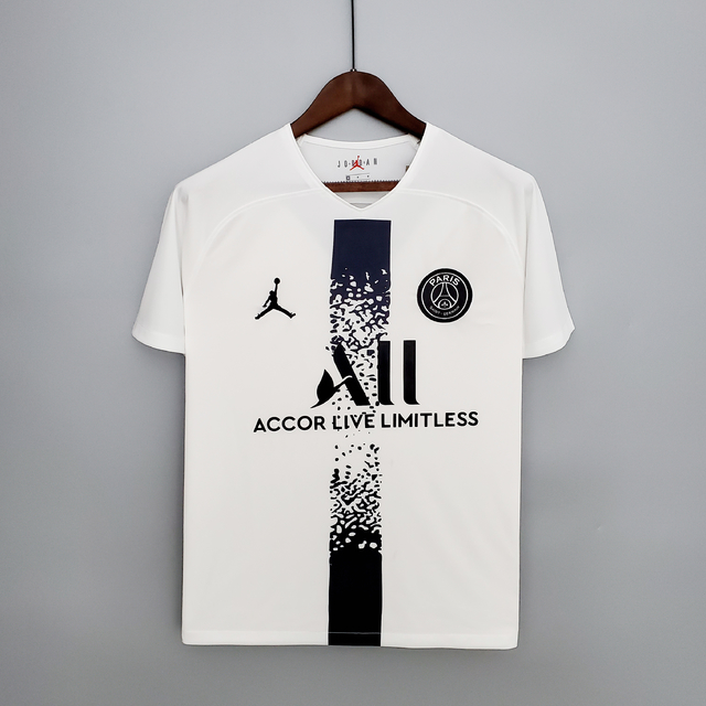 Camiseta do Paris Saint Germain PSG 22/23 Jordan Masculina - Branca