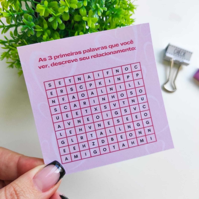 DIY: Cartão caça-palavras para o amor da sua vida!