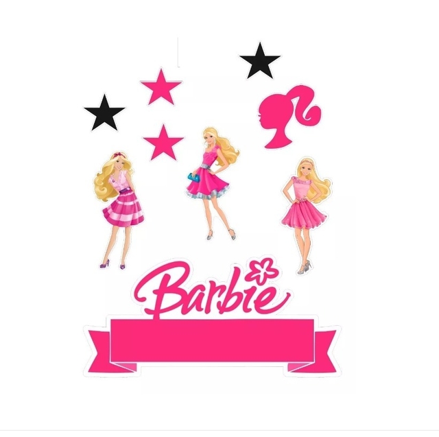 Topo de bolo Barbie (un)