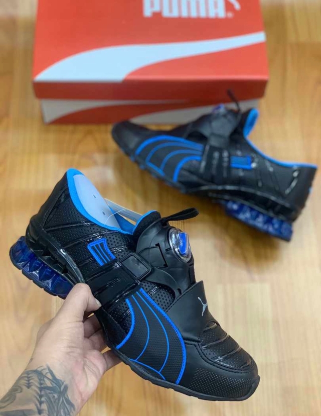 Puma disc preto azul - Comprar em Faith Store Outlet