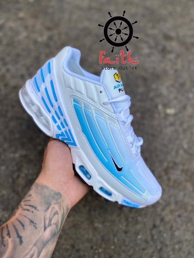 Air max plus TN 3.0 Branco azul bebe