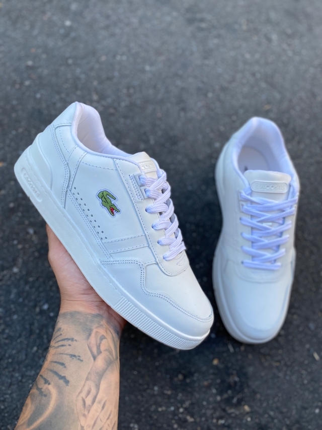 Tenis lacoste todo branco 2025