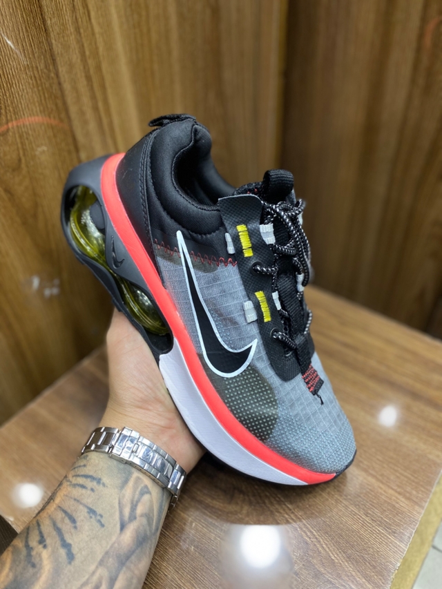 Tenis nike air max 2021 preto vermelho