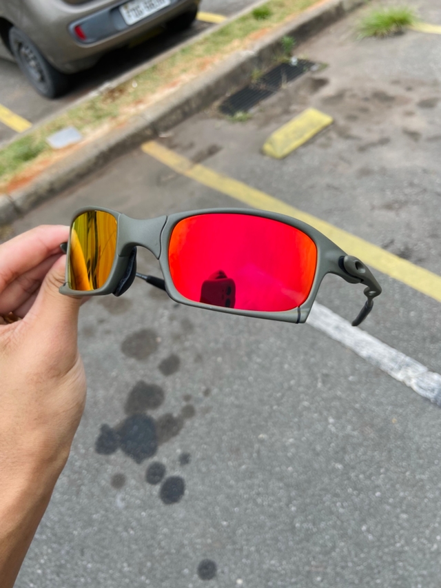 Óculos de Sol Oakley Penny X Metal Lente Ruby