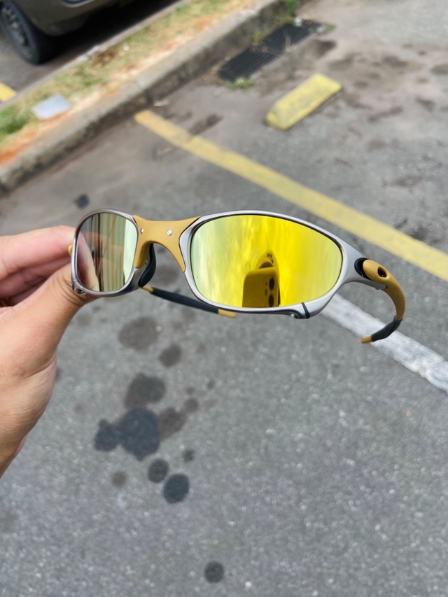 Óculos de sol Juliet 24k lentes gold brilho reto