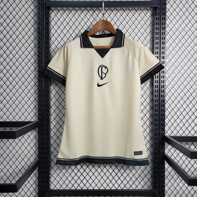 Camisa Corinthians IV 23/24 Torcedor Nike Feminina - Bege