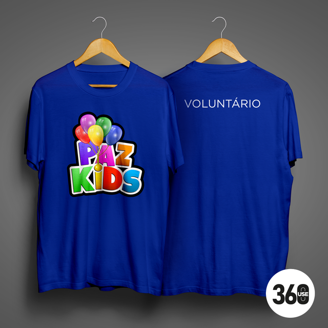 Camiseta Paz Kids Azul logo grande - Comprar em use360