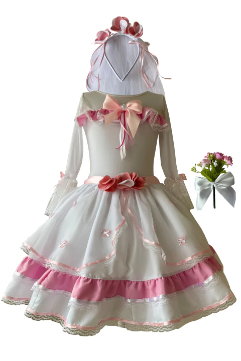 Vestido de festa junina infantil cheap manga longa