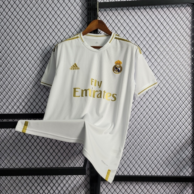 Camisa Titular Real Madrid 19-20 Branca - Masculina - Torcedor - Adidas