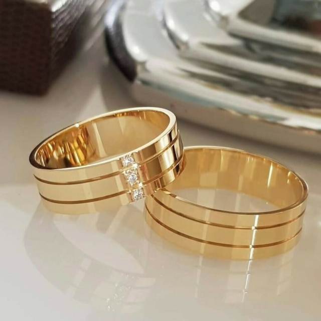 Alianças Casamento Comores Ouro 18k Frete Grátis São Paulo Loja