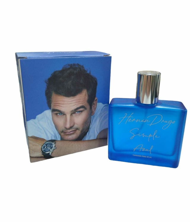 Perfume Hombre Hernan Drago Simple AZUL Fragancia Edp x 50ml. NUEVO