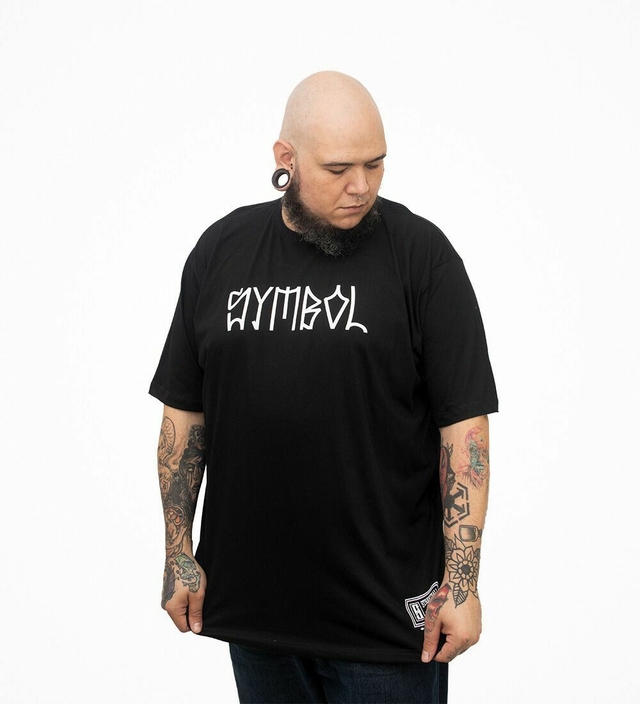 Symbol Camiseta Masculina Plus Size Oversized