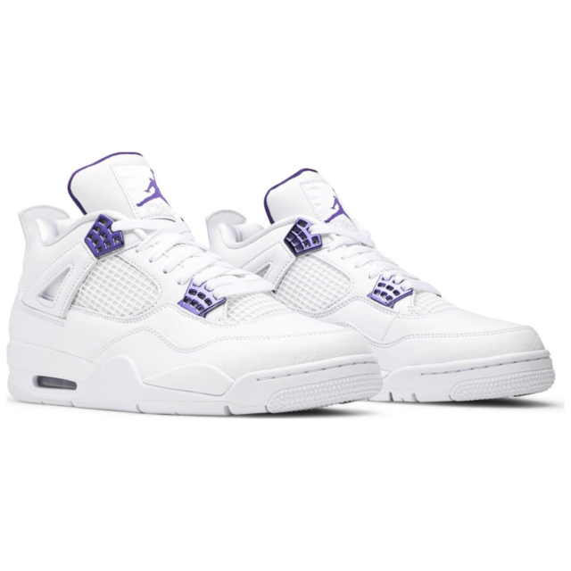 Nike Air Jordan Retro 4 White Purple