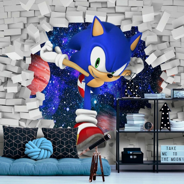 Adesivo Parede Decorativo Sonic