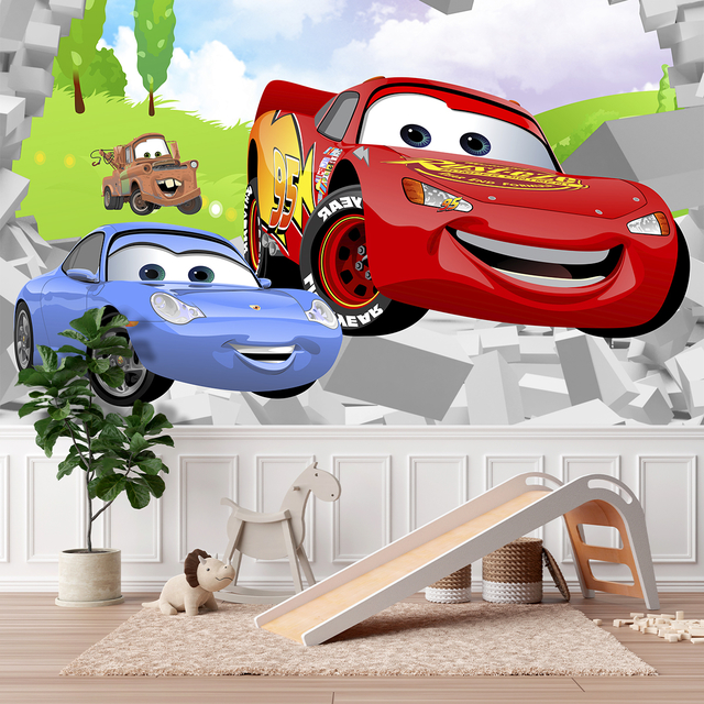 Papel de Parede Quarto Infantil Menino Carros de Corrida