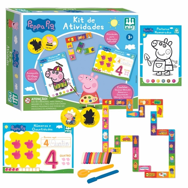 Kit 365 Atividades e Desenho - Peppa Pig + Patrulha Canina - Kit