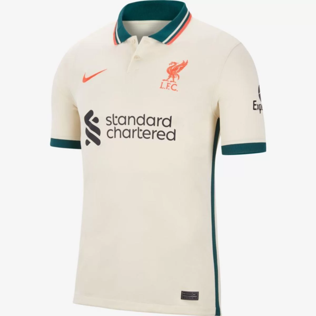 Camisa Liverpool II 21 22 Torcedor Nike Off White