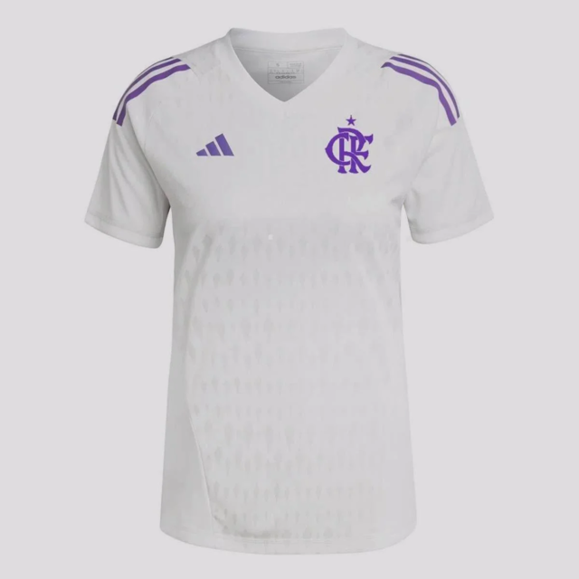 Agasalho do flamengo branco e laranja 2025