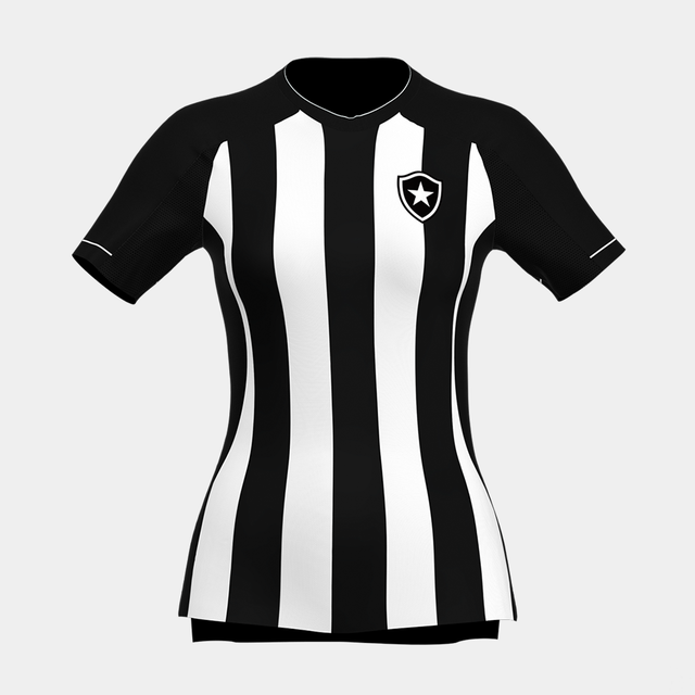 Camisa Botafogo I 22/23 Feminina - Preta e Branca
