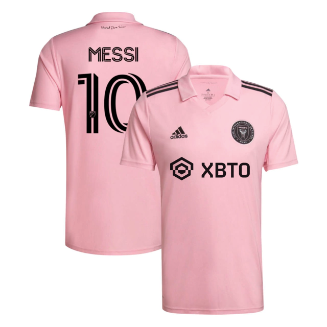 Camisa Inter Miami I 22 23 Messi 10 Torcedor Adidas Rosa