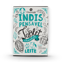 Tablet Chocolatti 100g. Tablete de chocolate ao leite. Chocolatti Nicolatti