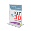 Display Acrilico Porta Retrato T A6 10x15 Kit/30