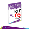 Kit 05 Porta Folder de Parede - A4 Vertical 30x21CM