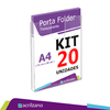 Kit 20 Porta Folder de Parede - A4 Vertical 30x21CM