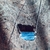 Cianita Azul colar moldura prata curto - Proteção. Ágatas Pedras Joias Terapêuticas únicas feitas para você, amuletos de espiritualidade e força, respeitando a singularidade de cada cristal de acordo com cada frequência vibracional. Produzimos amuletos de