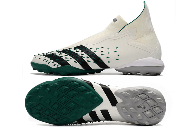 Chuteira Adidas Predator Freak + FG Society White/Green