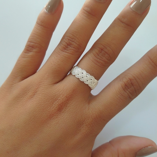 Anillo trenzado en filigrana Comprar en Joyeria KENA