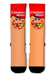 Meia Divertida e Colorida - Chicletes Mini - comprar online