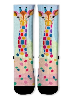 Meia Divertida e Colorida - Girafa Color - comprar online