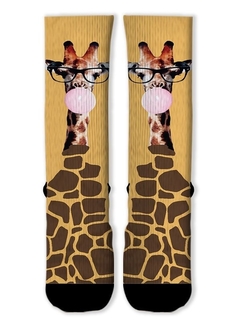 Meia Divertida e Colorida - Girafa Ploc - comprar online