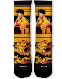 Meia Divertida e Colorida - Bruce Lee - comprar online
