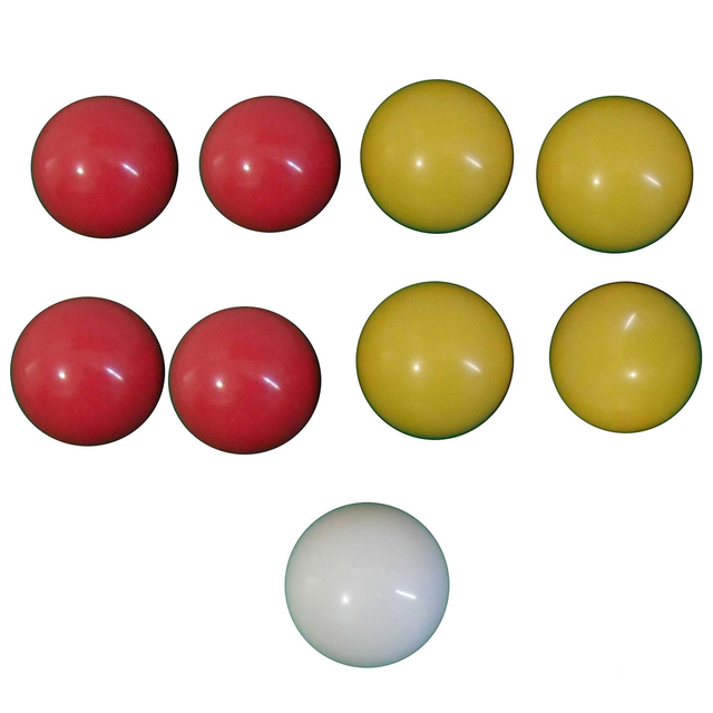 Bolas 54mm Mata-Mata (4 AMARELAS., 4 VERMELHAS., 1 BRANCA) (9 Bolas)