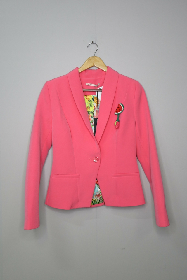 Blazer Feminino Carmim Bazar Gerando Falc es