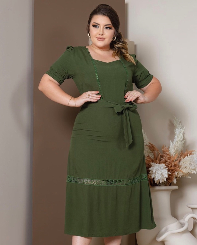 Vestido com on sale barra de guipir
