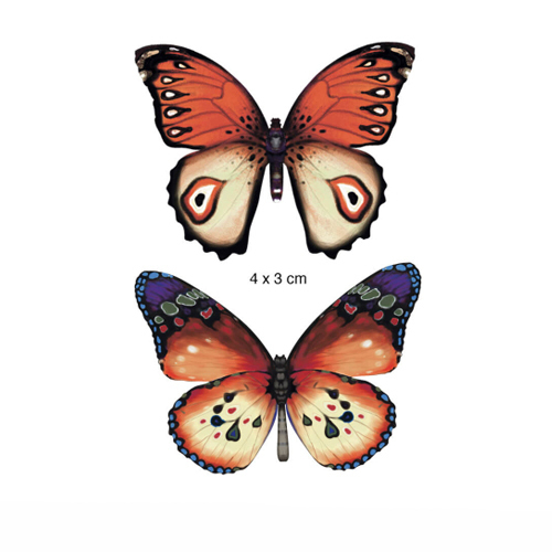 Tatuagem Tudo passa + borboleta em linha fina