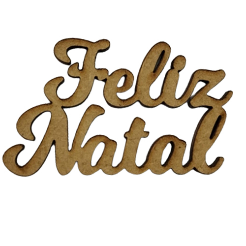 Placa Feliz Natal Mdf