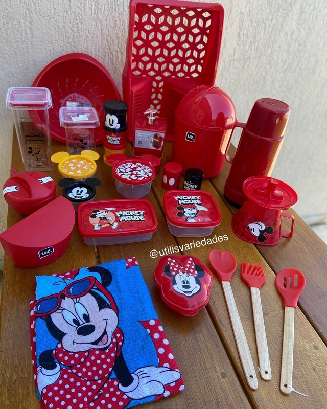 Kit de cozinha Mickey e Minnie 25 peças